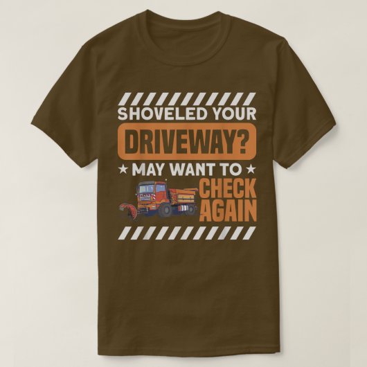 Sneeuwpop voor sneeuwploeg t-shirt (Design voorkant)
