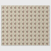 sneeuwpop whimsy cadeaupapier (Vlak)