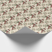 sneeuwpop whimsy cadeaupapier (Hoek)