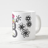 Sneeuwpop winter grote koffiekop (Voorkant rechts)