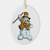 sneeuwpopening keramisch ornament (Rechts)