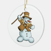 sneeuwpopening keramisch ornament (Links)