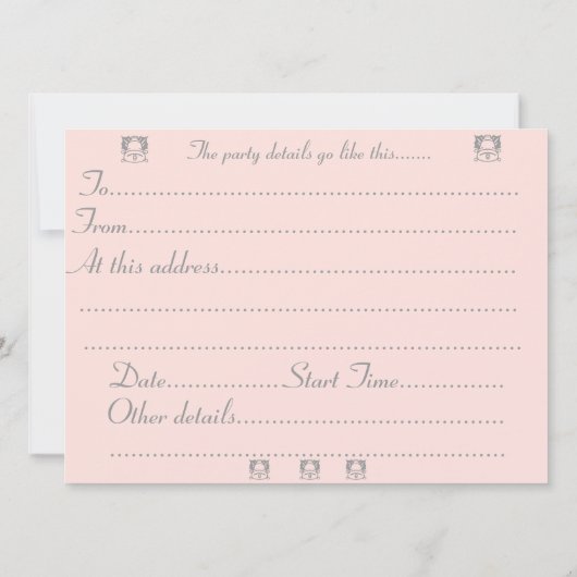 sneeuwpopening met schattige vos en konijnen kaart (Achterkant)