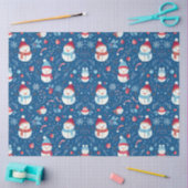 Sneeuwpoppen Bessen Candy Canes Kerstmis Tissuepapier (Craft)