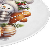 Sneeuwpoppen en peperkoekjes snijplank (Hoek)