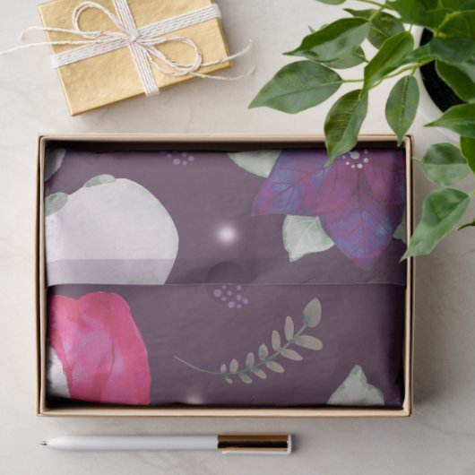 Sneeuwpoppen Greenery Santa Hats Paarse Kerst Tissuepapier (Geschenk)