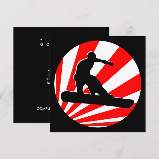 sneeuwpoppen kaart (Voorkant / Achterkant)