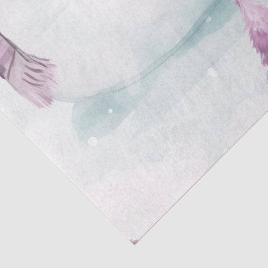 Sneeuwpoppen Kerstbomen Holly Berries Kerstmis Tissuepapier (Detail)