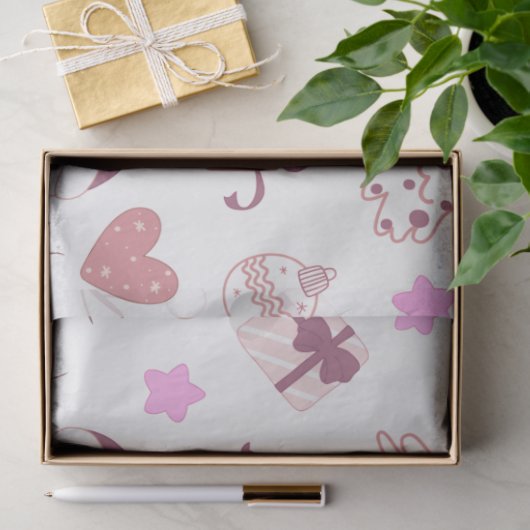 Sneeuwpoppen Kerstbomen Ornamenten Harten Kerst Tissuepapier (Geschenk)