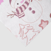 Sneeuwpoppen Kerstbomen Ornamenten Harten Kerst Tissuepapier (Detail)