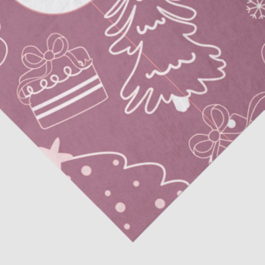 Sneeuwpoppen Kerstbomen Ornamenten Kerst Tissuepapier (Detail)