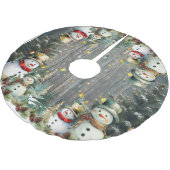 Sneeuwpoppen Kerstboomrok: Omarm de vakantie Kerstboom Rok (Gekanteld)