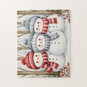 Sneeuwpoppen Legpuzzel (Verticaal)