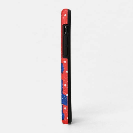 sneeuwpoppen rode en witte stippen Case-Mate iPhone case (Achterkant/links)