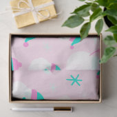Sneeuwpoppen Santa Snowflakes Roze Groene Kerst Tissuepapier (Geschenk)