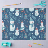 Sneeuwpoppen Sneeuwbomen Groene Kerst Tissuepapier (Craft)