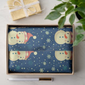 Sneeuwpoppen Sneeuwvlokken Greenery Kerstmis Tissuepapier (Geschenk)