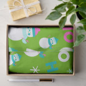 Sneeuwpoppen Sneeuwvlokken Ho Ho Ho Christmas Tissuepapier (Geschenk)