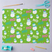 Sneeuwpoppen Sneeuwvlokken Ho Ho Ho Christmas Tissuepapier (Craft)