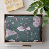 Sneeuwpoppen Sneeuwvlokken Kerstbomen Kerstmis Tissuepapier (Geschenk)