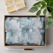 Sneeuwpoppen, sneeuwvlokken & kerstbomen tissuepapier (Geschenk)