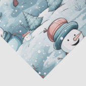 Sneeuwpoppen, sneeuwvlokken & kerstbomen tissuepapier (Detail)