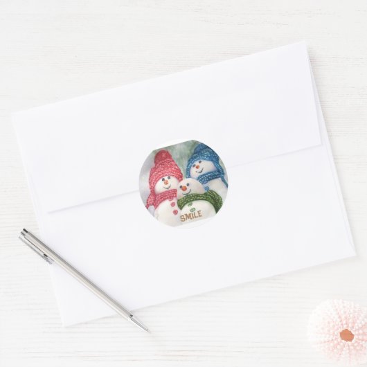 SNEEUWPOPPEN STICKER (Envelop)