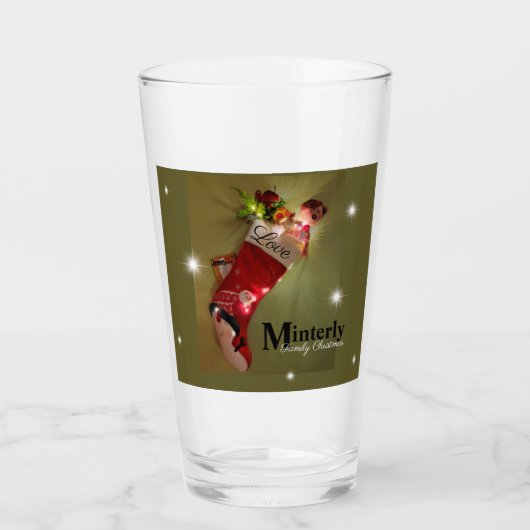 Sneeuwpoppen voor kerstjumelage glas (Voorkant)