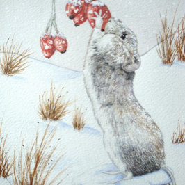 Sneeuwpoppen voor muizen, wild voor kerst legpuzzel