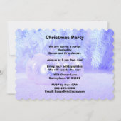 Sneeuwpoppen voor vrolijk kerstfeest, blauwe tint  kaart (Achterkant)