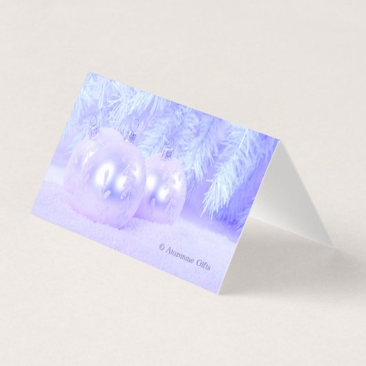 Sneeuwpoppen voor vrolijk kerstfeest, blauwe tint  kaart (Achterkant)