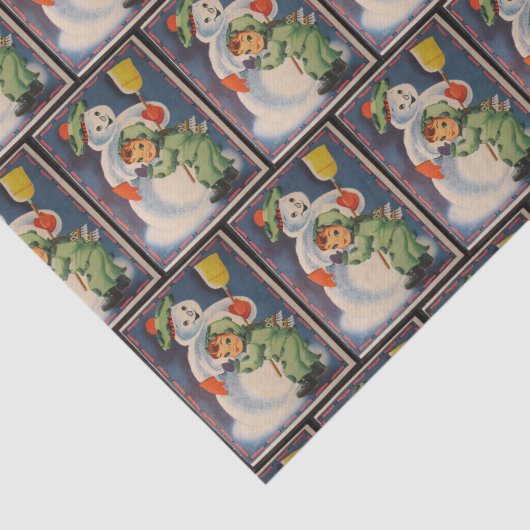  sneeuwpoppetje tissuepapier (Detail)