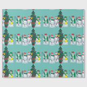 sneeuwpopslag 15c cadeaupapier (Vlak)