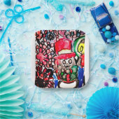 Sneeuwpopvreugde Papieren Bordje (Feest)