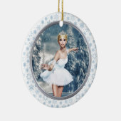 Sneeuwprinses Ballerina Gepersonaliseerd Ornament (Rechts)
