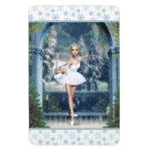 Sneeuwprinses Ballerina Kerstmagneet Magneet (Verticaal)