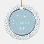 Sneeuwprinses Ballerina kerstversiering Keramisch Ornament (Achterkant)