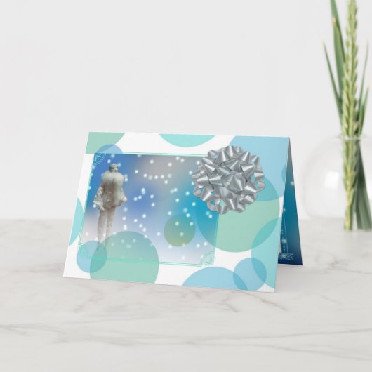 sneeuwprinses feestdagen kaart (Voorkant)