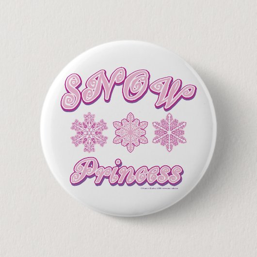 Sneeuwprinses-on-Dark Ronde Button 5,7 Cm (Voorkant)