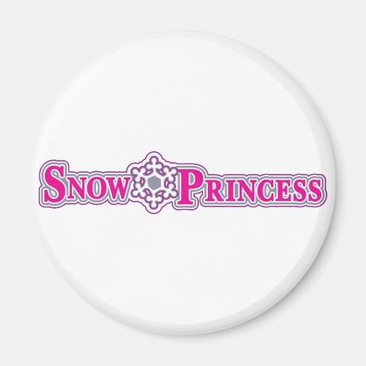 Sneeuwprinses-roze Magneet (Voorkant)