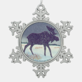 Sneeuwpuin Tin Sneeuwvlok Ornament