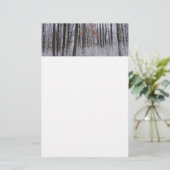 sneeuwpuinfotografie winterlandschap briefpapier (Staand voorkant)