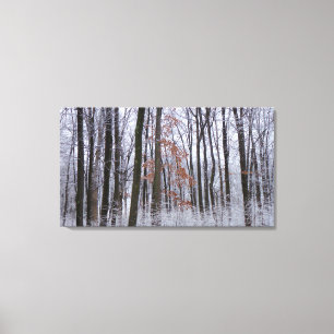 sneeuwpuinfotografie winterlandschap canvas afdruk