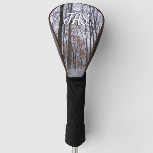 sneeuwpuinfotografie winterlandschap golfheadcover (Voorkant)