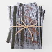 sneeuwpuinfotografie winterlandschap inpakpapier vel (In situ)