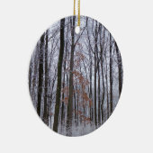 sneeuwpuinfotografie winterlandschap keramisch ornament (Rechts)