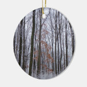sneeuwpuinfotografie winterlandschap keramisch ornament (Links)