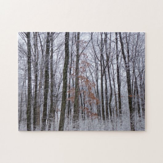 sneeuwpuinfotografie winterlandschap legpuzzel (Horizontaal)