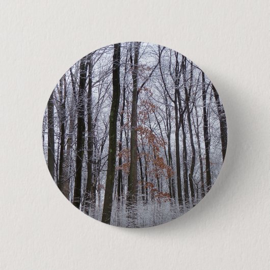 sneeuwpuinfotografie winterlandschap ronde button 5,7 cm (Voorkant)