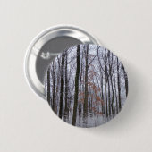 sneeuwpuinfotografie winterlandschap ronde button 5,7 cm (Voorkant /achterkant)